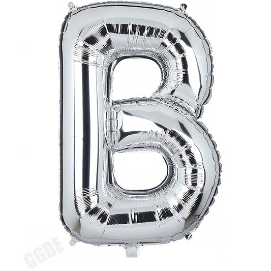 34" Gümüş Harf Folyo Balon - B