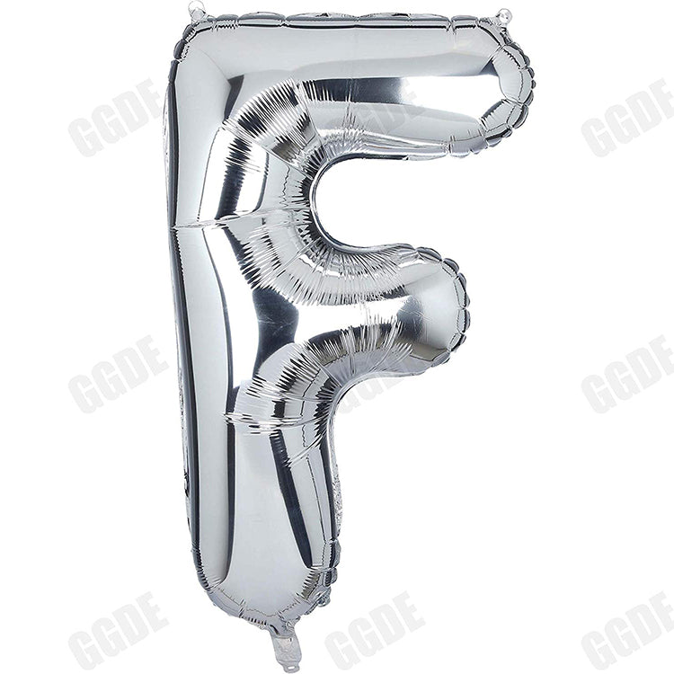 40" Gümüş Harf Folyo Balon - F