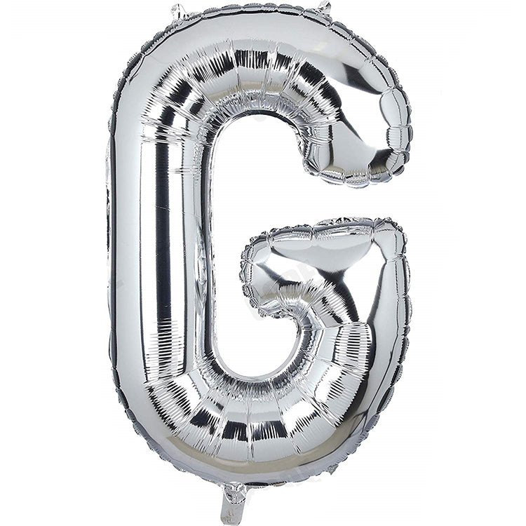 34" Gümüş Harf Folyo Balon - G