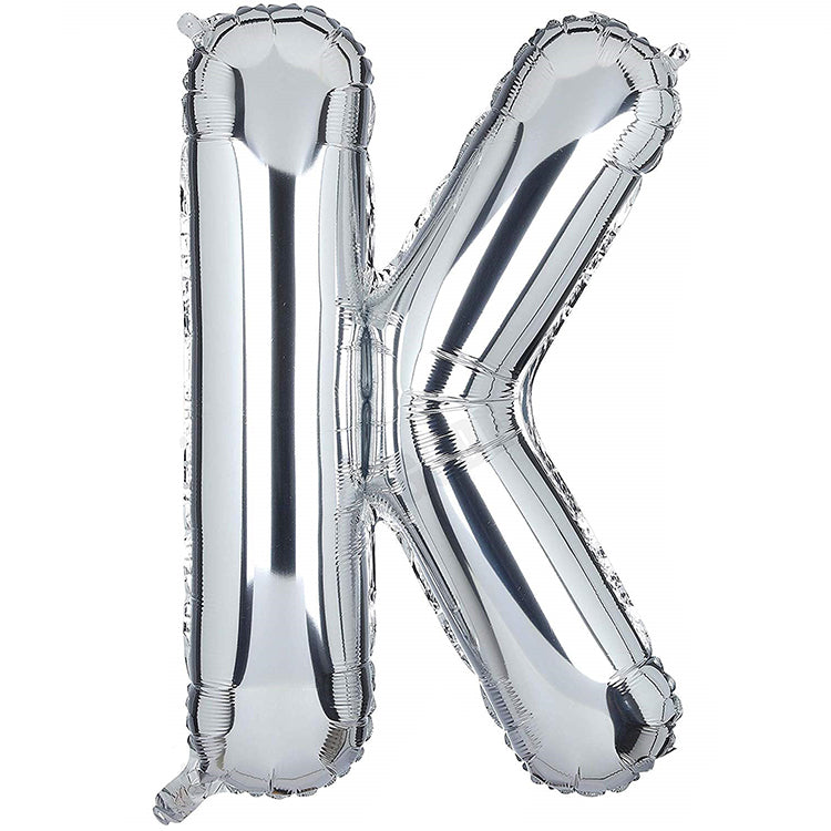 34" Gümüş Harf Folyo Balon - K