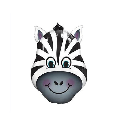 18" Zebra Kafa Folyo Balon