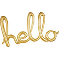 Gold Hello Birleşik Yazı Folyo Balon