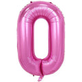 40" Pembe Rakam Folyo Balon