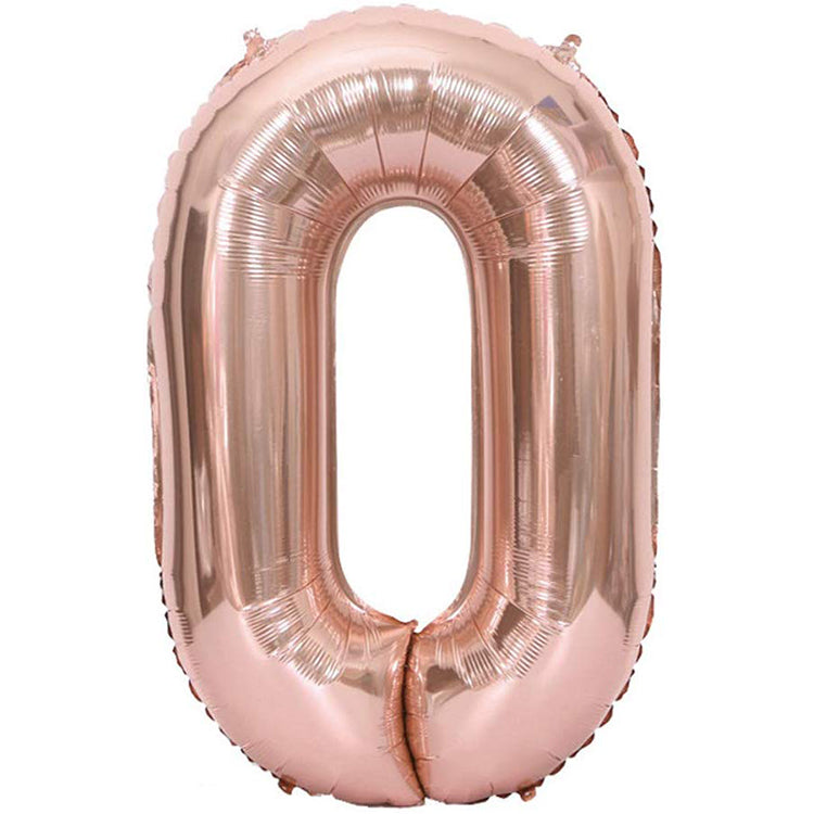40" Bronze Rakam Folyo Balon - 0