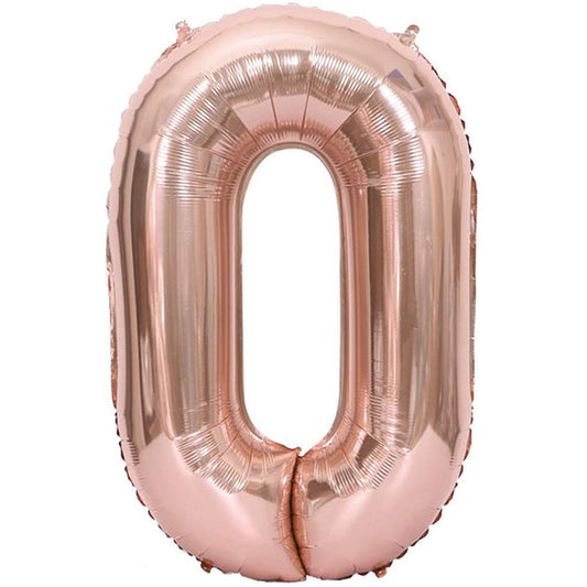 40" Bronze Rakam Folyo Balon - 0