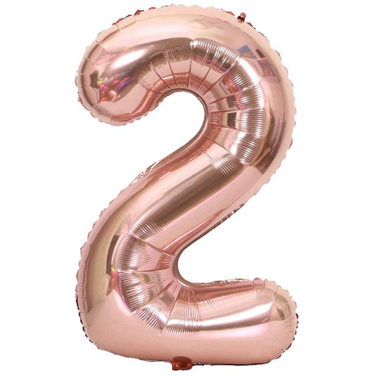 40" Bronze Rakam Folyo Balon - 2