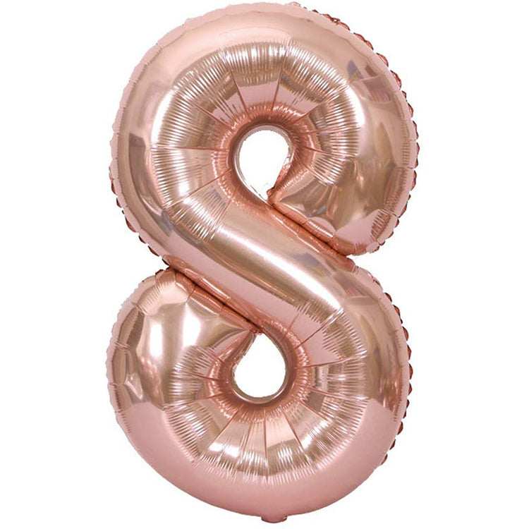 40" Bronze Rakam Folyo Balon - 8