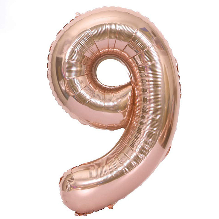 40" Bronze Rakam Folyo Balon - 9