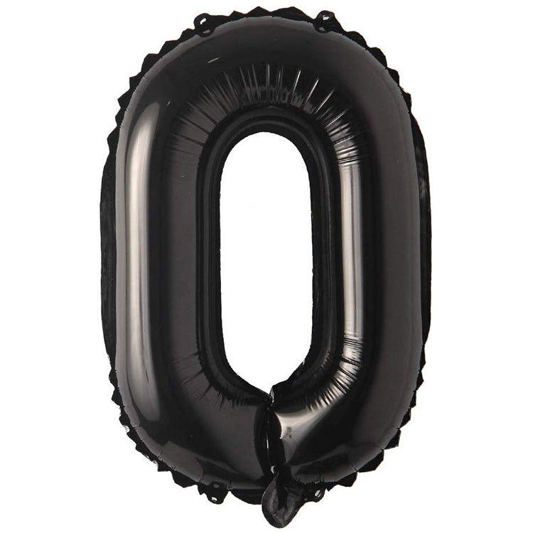 40" Siyah Rakam Folyo Balon - 0
