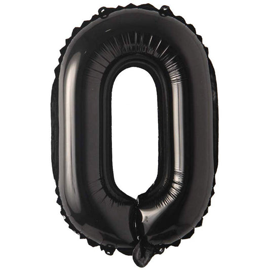 40" Siyah Rakam Folyo Balon - 0