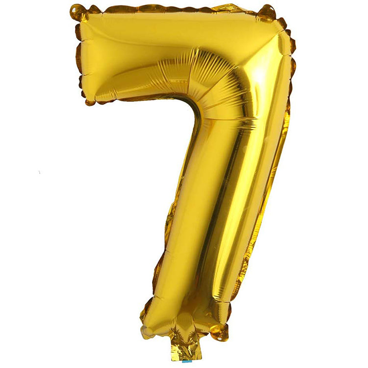 16" Gold Rakam Folyo Balon - 7