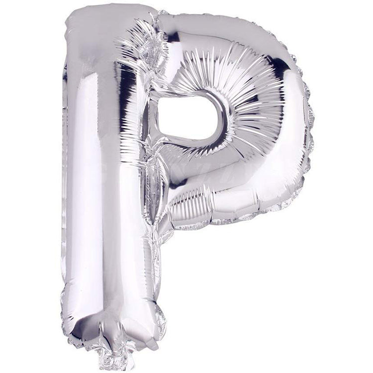 16" Gümüş Harf Folyo Balon - P
