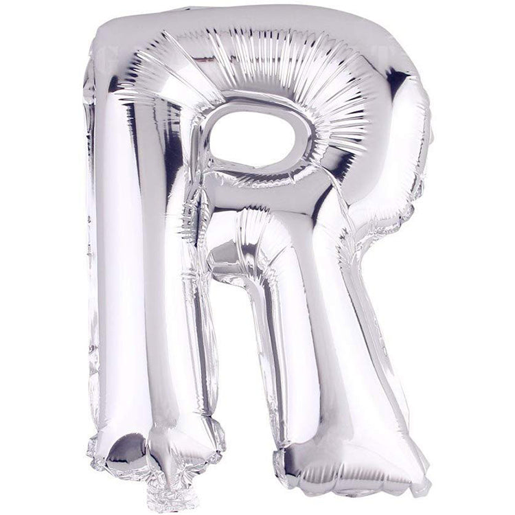 16" Gümüş Harf Folyo Balon - R