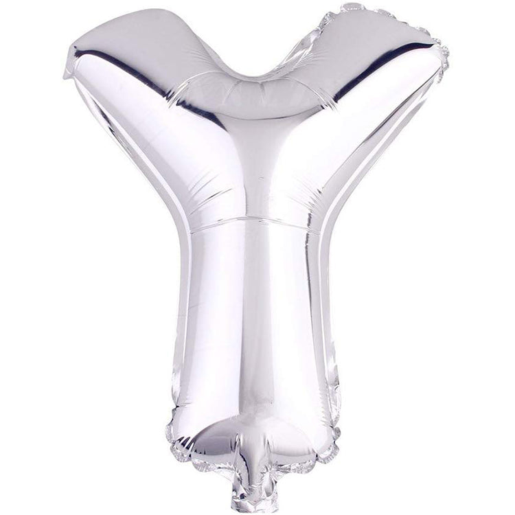 16" Gümüş Harf Folyo Balon - Y
