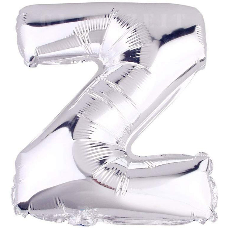 16" Gümüş Harf Folyo Balon - Z