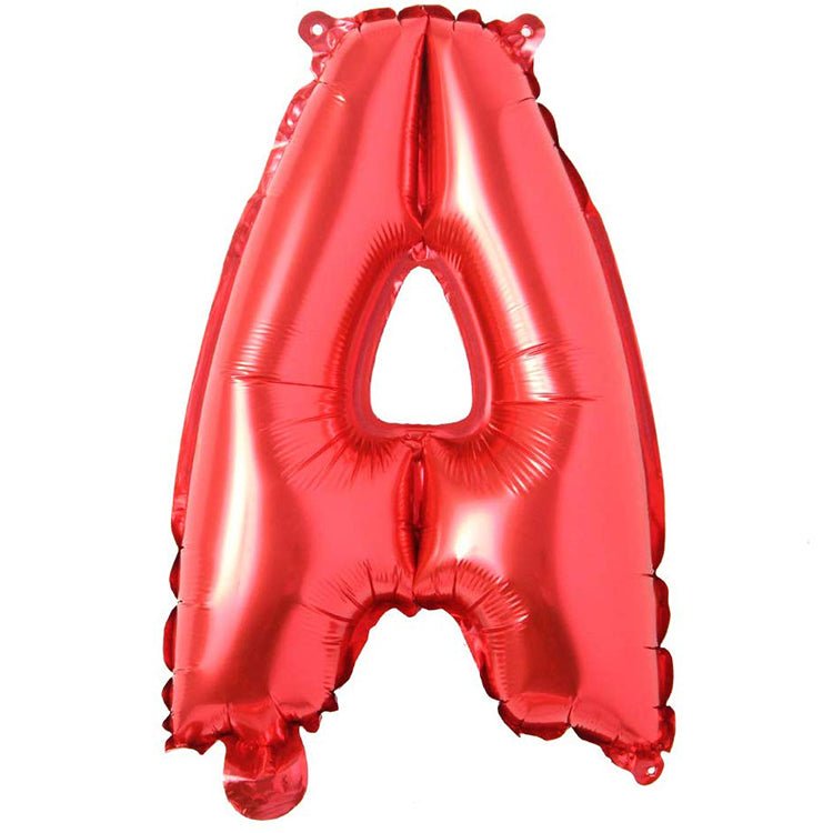 16" Kırmızı Harf Folyo Balon - A