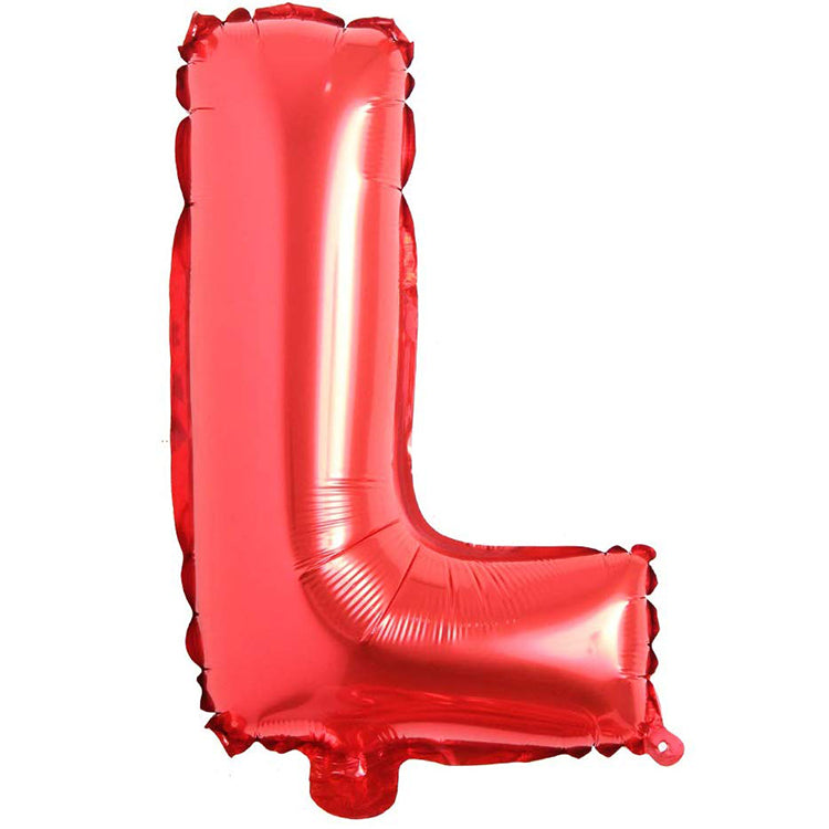 16" Kırmızı Harf Folyo Balon - L
