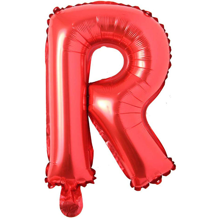 16" Kırmızı Harf Folyo Balon - R
