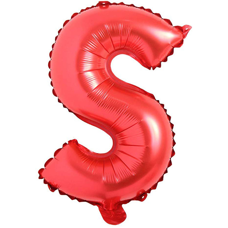 16" Kırmızı Harf Folyo Balon - S