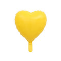 Makaron Sarı Kalp Folyo Balon