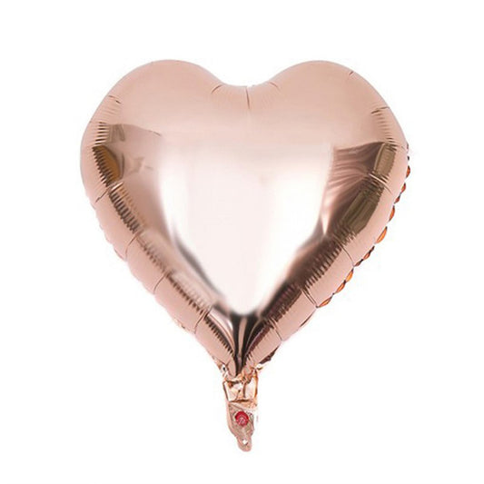 24" Parlak Rose Kalp Folyo Balon