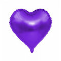 18" Parlak Mor Kalp Folyo Balon