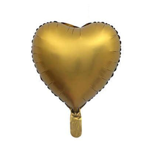 18" Saten Gold Kalp Folyo Balon 50'li Paket
