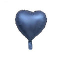 18" Saten Mavi Kalp Folyo Balon 50'li Paket