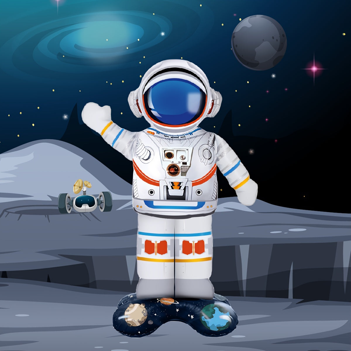 Ayaklı Astronot Folyo Balon