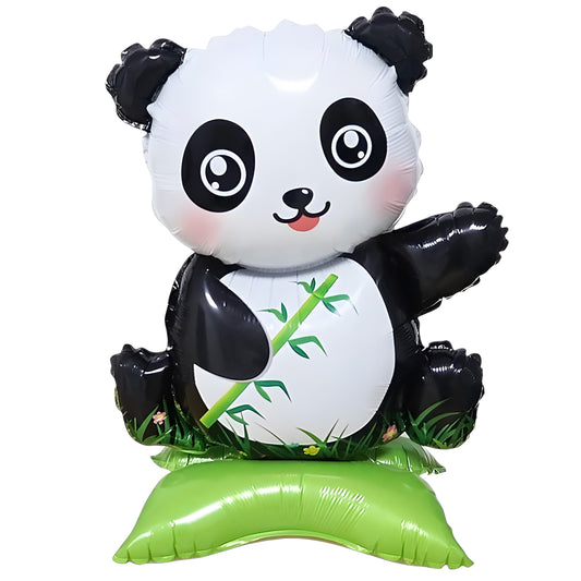 Ayaklı Kamışlı Panda Folyo Balon