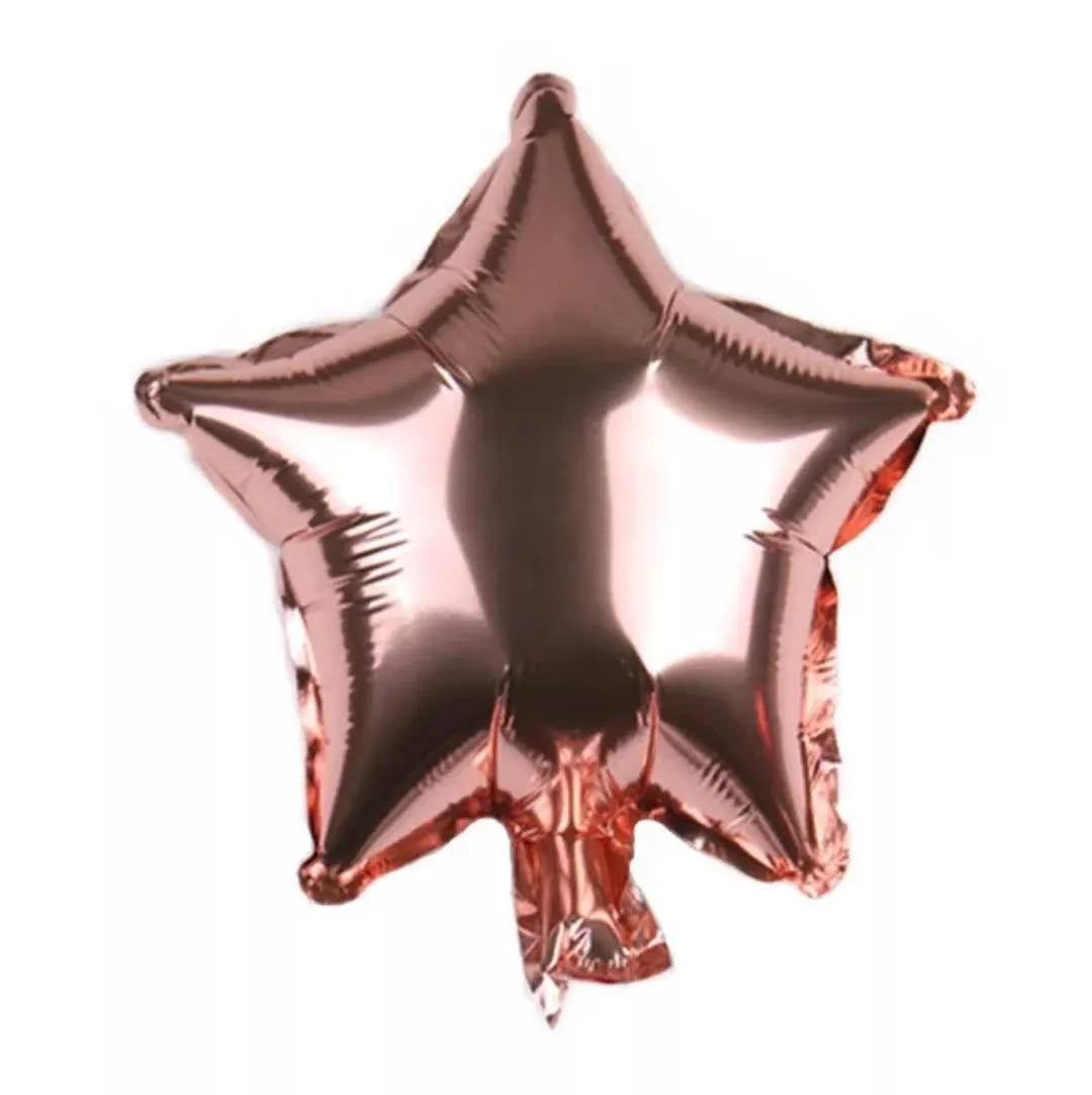 10" Bronze Yıldız Folyo Balon 50'li Paket