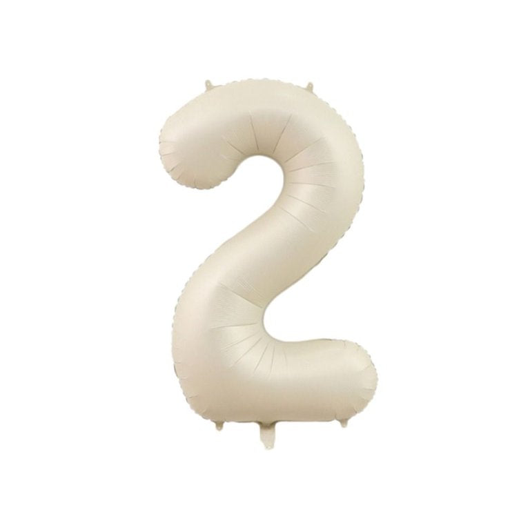 34" Krem Rakam Folyo Balon - 2