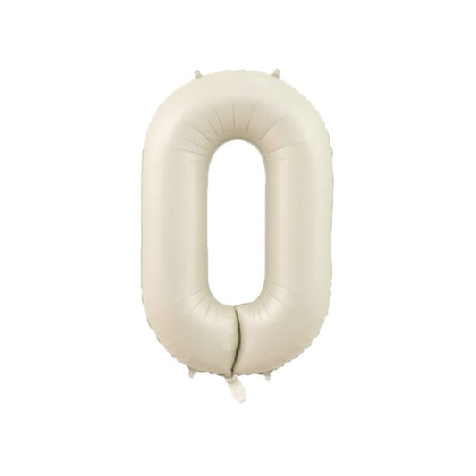 34" Krem Rakam Folyo Balon - 0