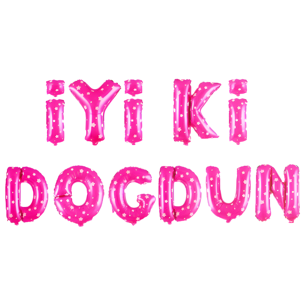 Pembe İyi Ki Doğdun Yazı Folyo Balon