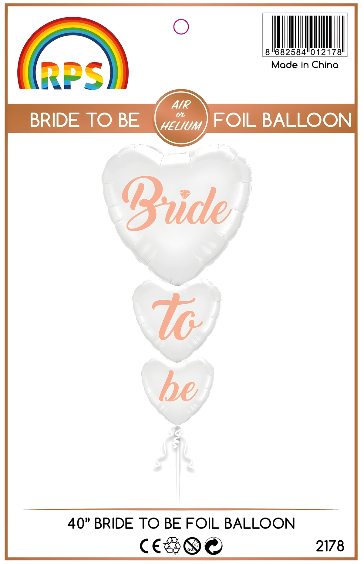 40" Bride To Be Dikine Kalp Folyo Balon