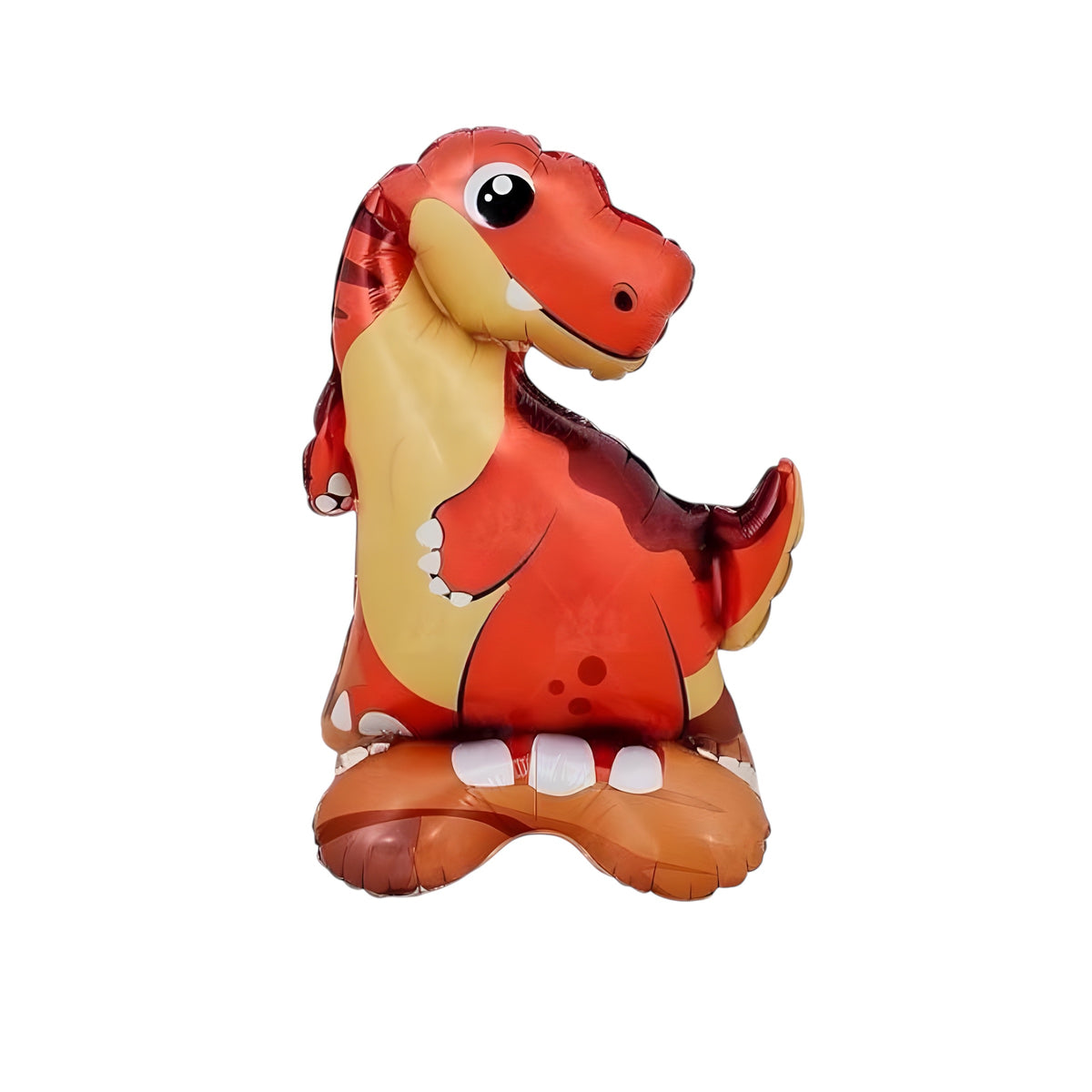 Ayaklı Kırmızı Dinozor Folyo Balon