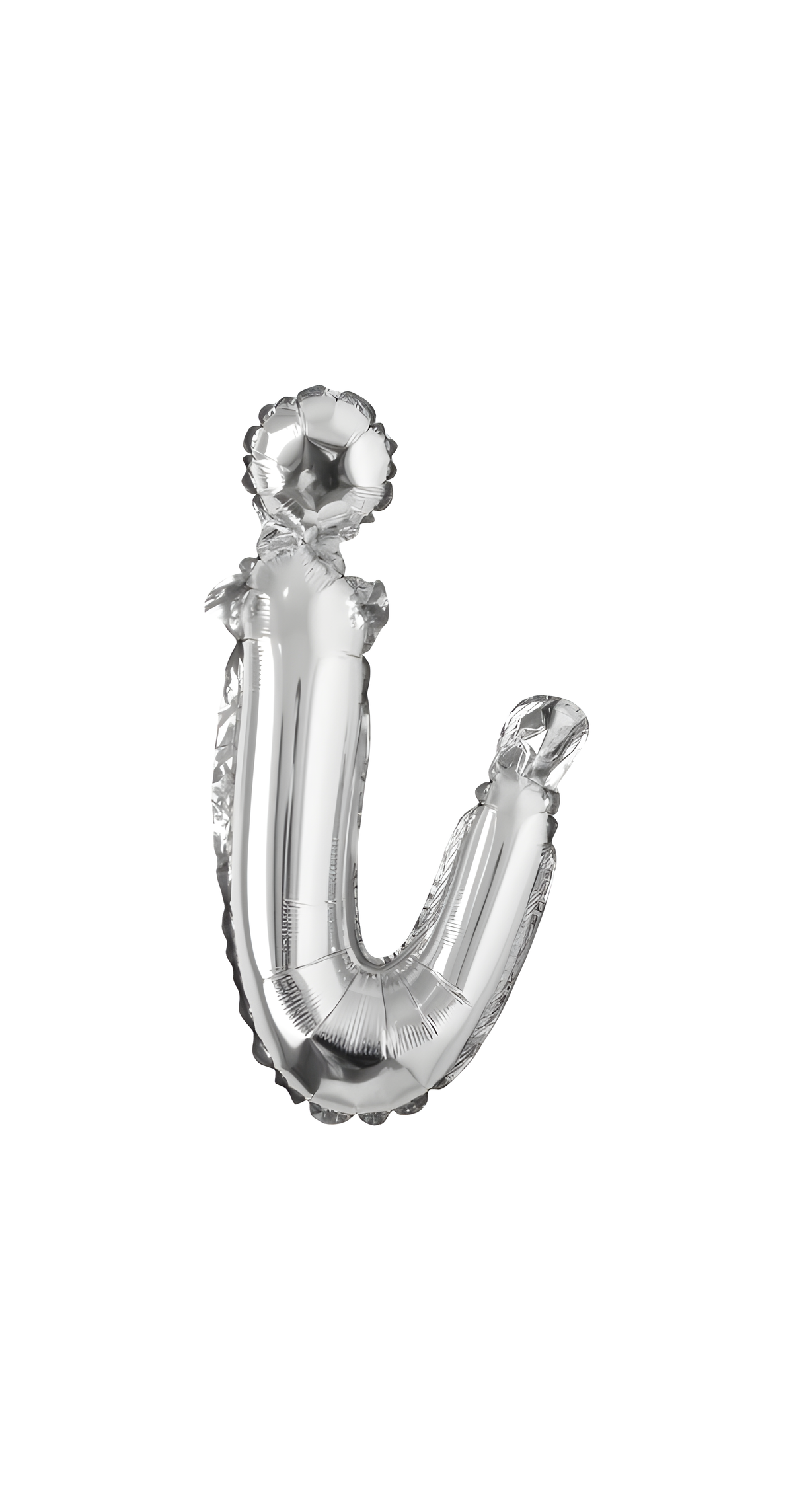 18" El Yazısı Gümüş Harf Folyo Balon - İ