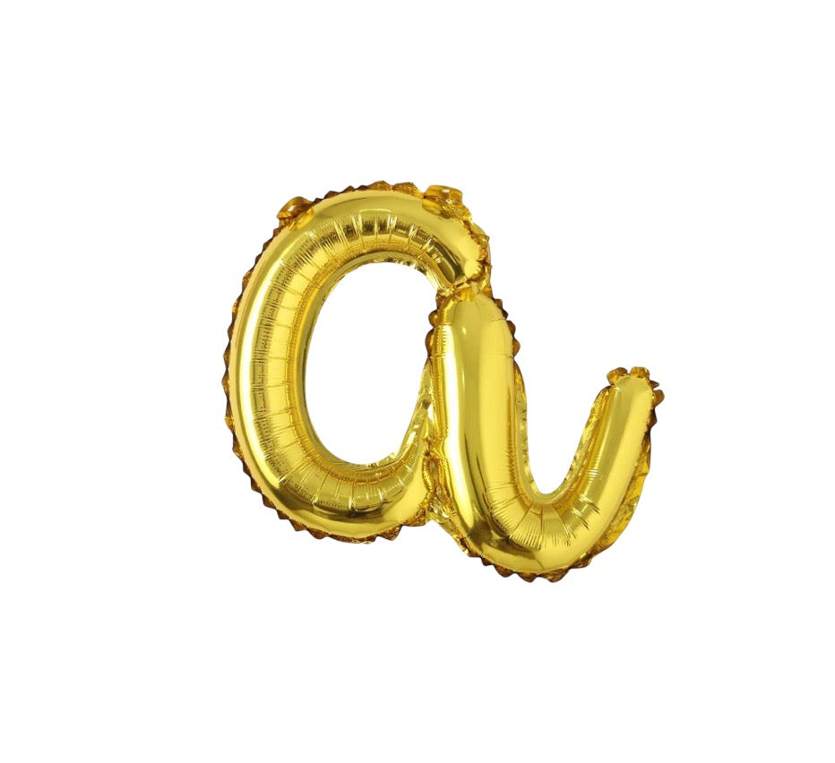 18" El Yazısı Gold Harf Folyo Balon - A