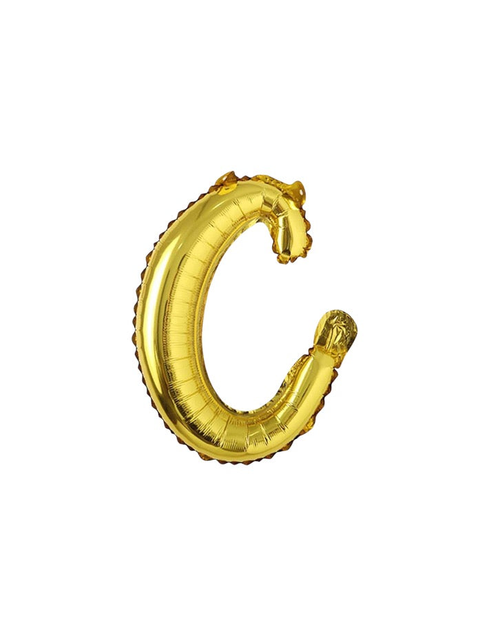 18" El Yazısı Gold Harf Folyo Balon - C