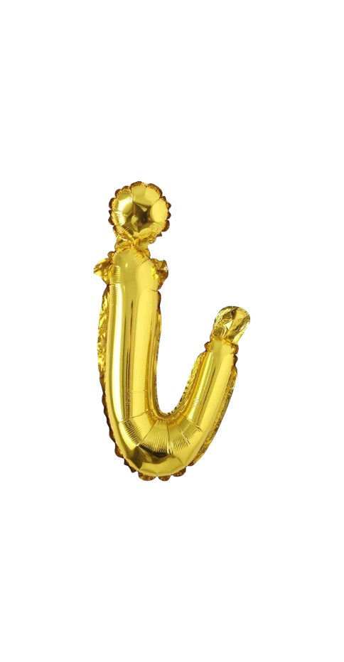 18" El Yazısı Gold Harf Folyo Balon - İ