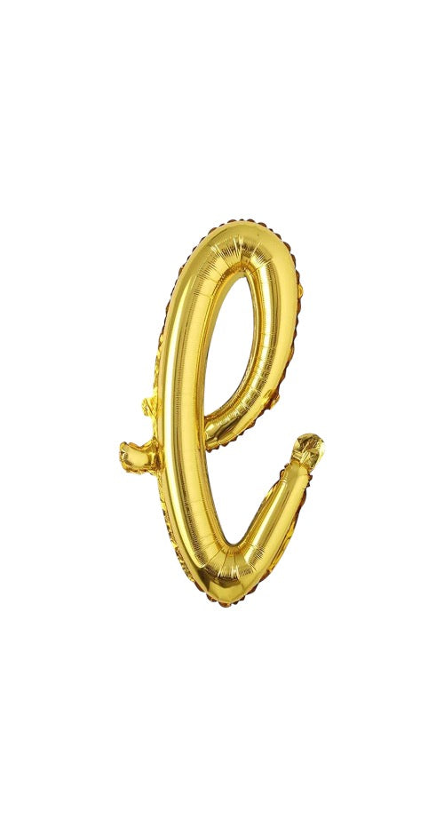 18" El Yazısı Gold Harf Folyo Balon - L