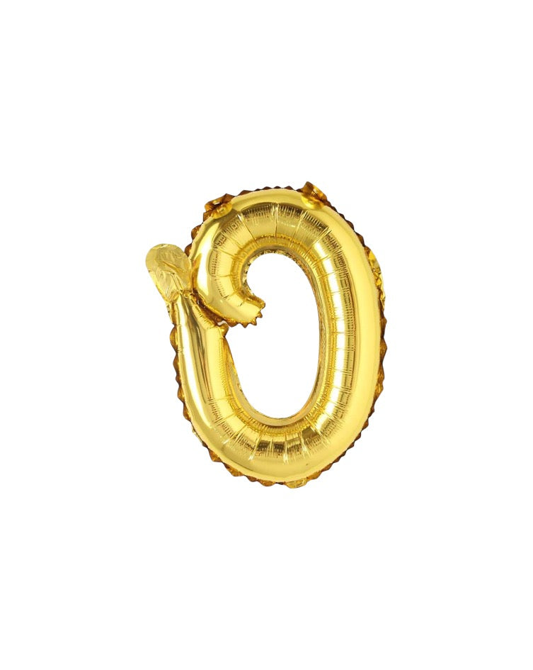 18" El Yazısı Gold Harf Folyo Balon - O