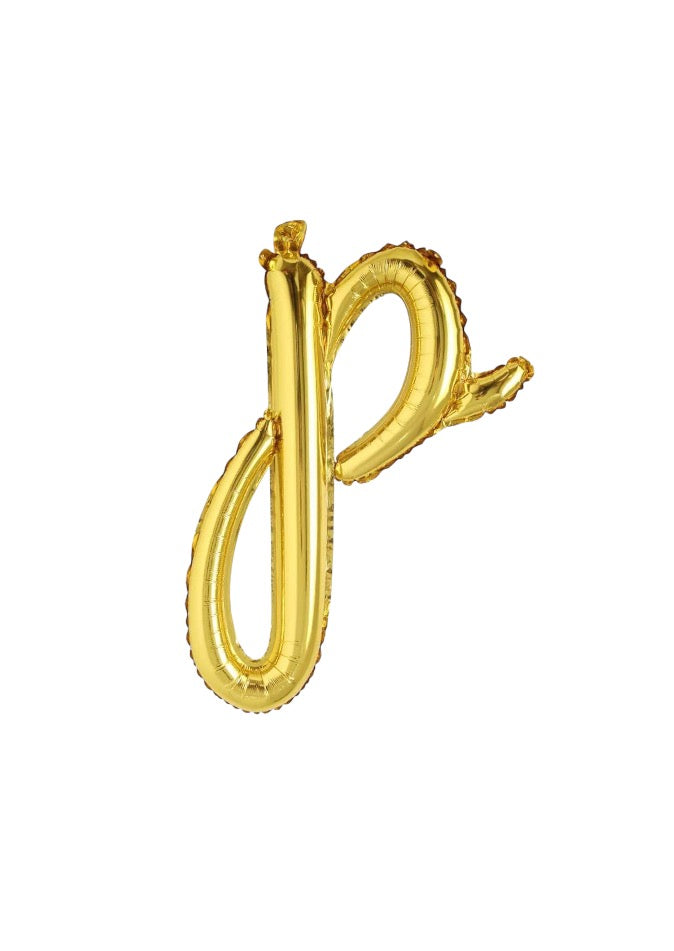 18" El Yazısı Gold Harf Folyo Balon - P