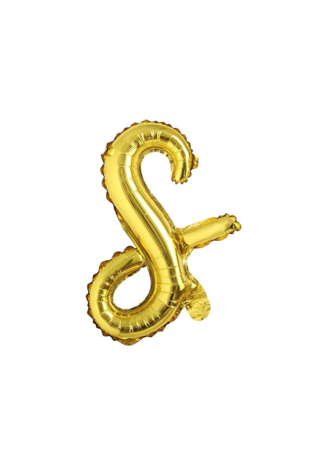 18" El Yazısı Gold Harf Folyo Balon - S