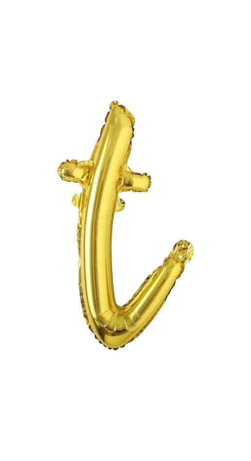 18" El Yazısı Gold Harf Folyo Balon - T