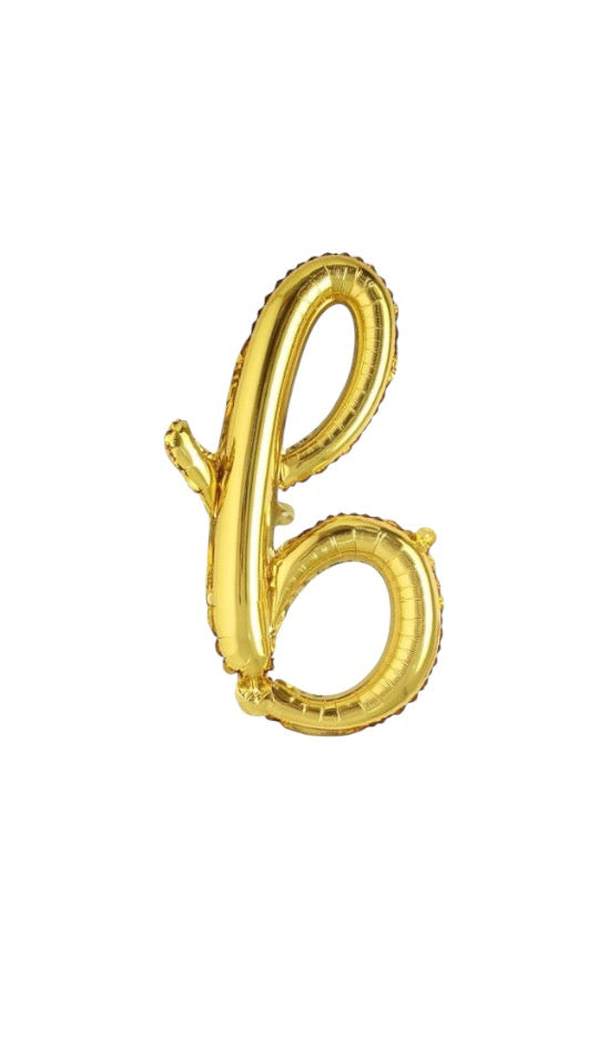 18" El Yazısı Gold Harf Folyo Balon - B