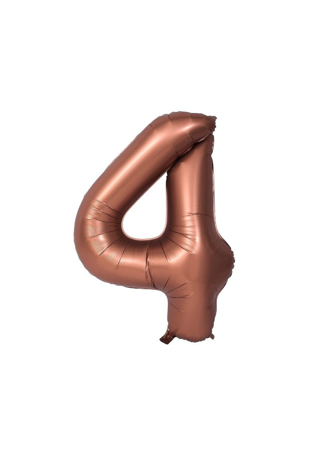 40" Çikolata Rakam Folyo Balon - 4
