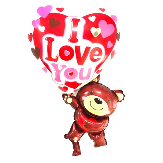 I Love You Ayı Folyo Balon