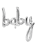 Gümüş Baby Birleşik Yazı Folyo Balon