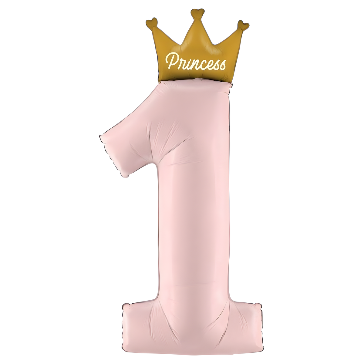 Pembe Prenses 1 Rakam Folyo Balon